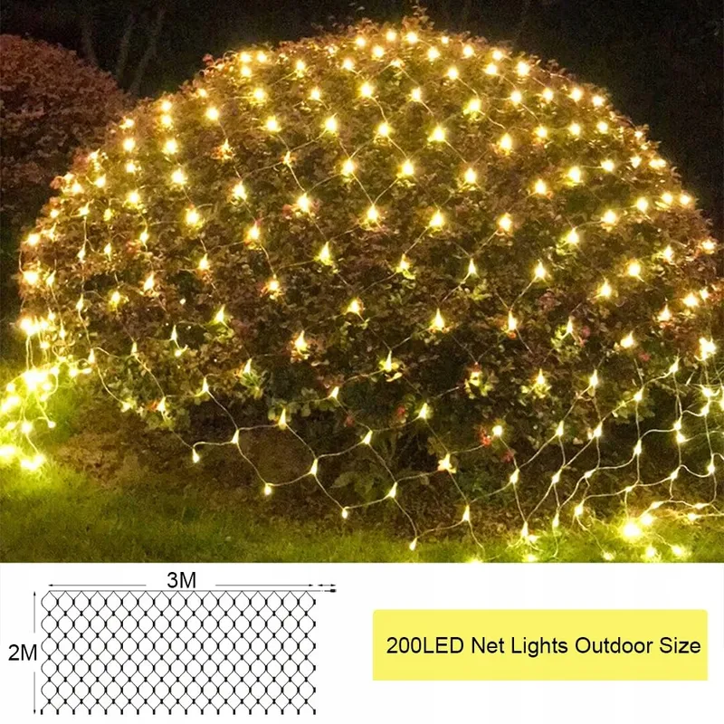 LIYADE LED Lichtnet Decoratief Waterdicht 3x2m 200 LED — foto 2