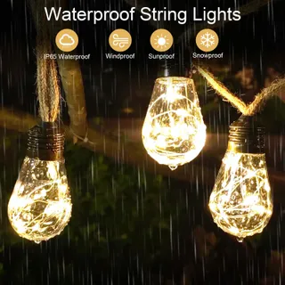 A.BIGWHALE LED Lichtsnoer Buiten 6M 20 LED Warmwit — miniatuur 4