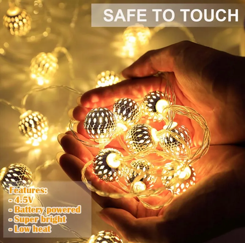 KIMUWOTE Decoratieve Lichtketting 5M 20 LED — foto 3
