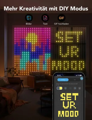 GOVEE LED Lichtgordijn 86 Modi Alexa 15x2m — miniatuur 3