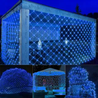 JIMACRO Solar Lichtnet 2x3m 192 LED 8 Modi Waterdicht — miniatuur 3