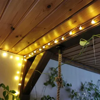 A.BIGWHALE Lichtsnoer Bollen 30 LED Warmwit Waterdicht — miniatuur 6
