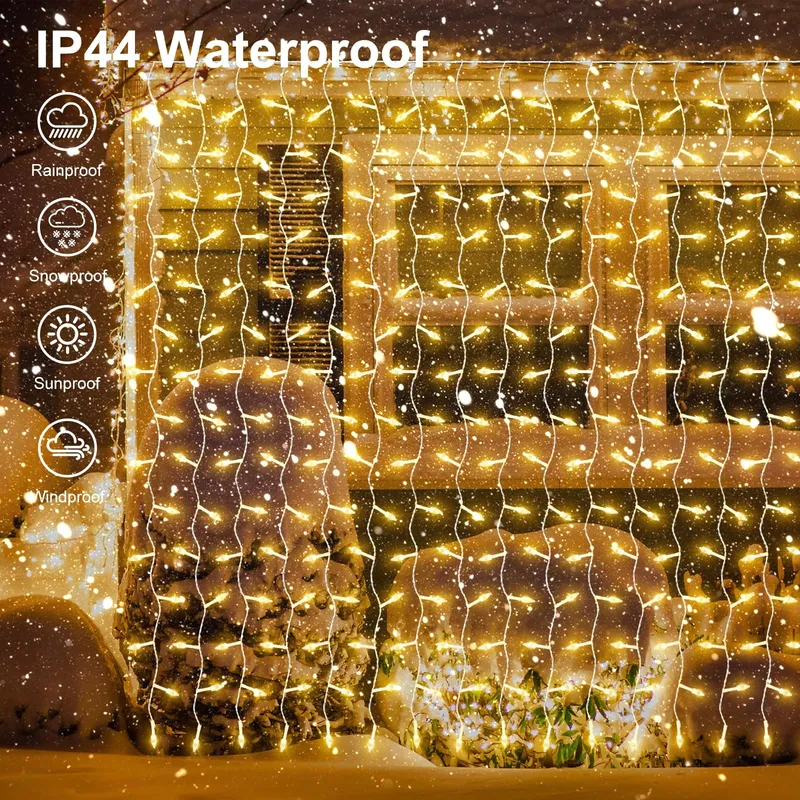CERIAL Lichtgordijn Buiten 4X2M 300LED Waterdicht — foto 5