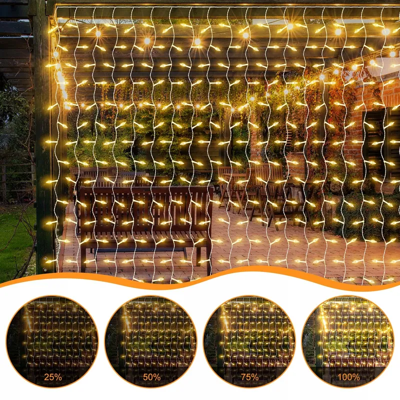 CERIAL Lichtgordijn Buiten 4X2M 300LED Waterdicht — foto 3