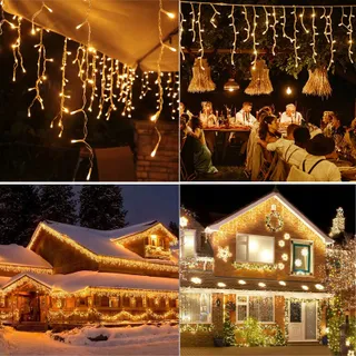 EISREGEN Lichtgordijn Kerst Waterdicht 5M 200 LED — miniatuur 6
