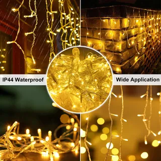 EISREGEN Lichtgordijn Kerst Waterdicht 5M 200 LED — miniatuur 5