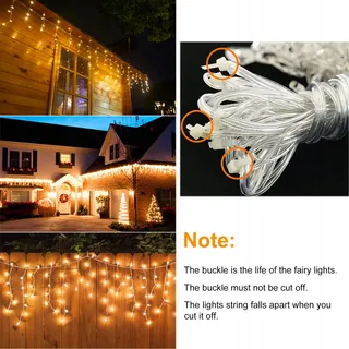 EISREGEN Lichtgordijn Kerst Waterdicht 5M 200 LED — miniatuur 8
