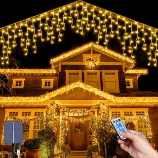 MXJFYY Solar Lichtsnoer Waterdicht 8M 264 LED — miniatuur 2