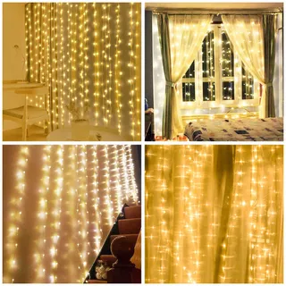 AOMIG LED Gordijnverlichting Waterdicht 3x3M 300 LED — miniatuur 6