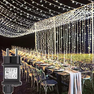 YOWIN LED Lichtgordijn 6x3m 600 LED Met Stekker — miniatuur 8