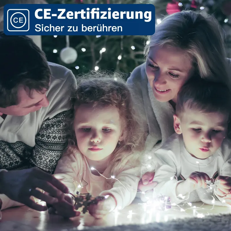 OLLNY LED Lichtgordijn 2x2m 200 LED USB Koudwit — foto 6