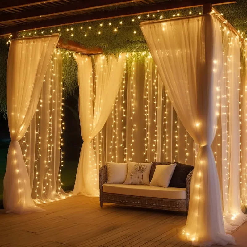 DAZSPIRIT Lichtgordijn Waterdicht 3Mx3M 300LED — foto 5