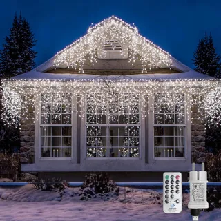 WOWDSGN LED IJspegel Lichtketting 15M 660 LED Timer IP44 — miniatuur 1