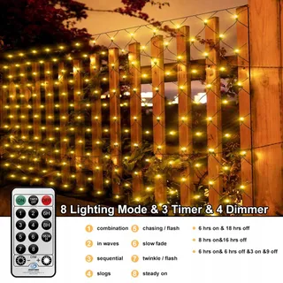 CORST Lichternet Buiten Waterdicht Afstandsbediening 4.5x1.5m — miniatuur 5