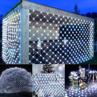 JIMACRO Solar Verlichtingsnet Decoratief 2x3m 192 LED — miniatuur 3