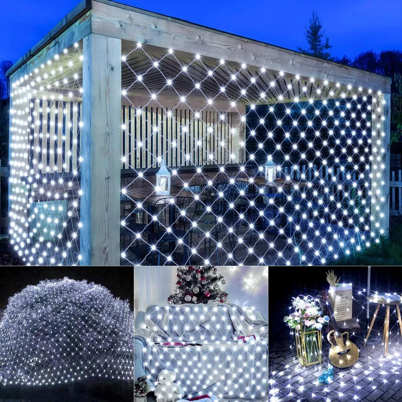 JIMACRO Solar Verlichtingsnet Decoratief 2x3m 192 LED — foto 3