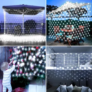 JIMACRO Solar Verlichtingsnet Decoratief 2x3m 192 LED — miniatuur 7