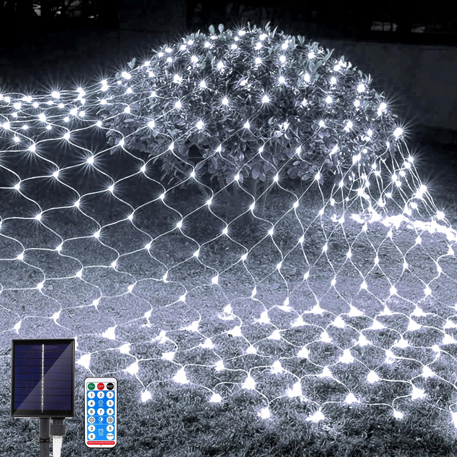 JIMACRO Solar Verlichtingsnet Decoratief 2x3m 192 LED