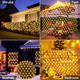 YOWIN Lichtnet Buiten 3x2m 200 LED Timer IP65 Waterdicht — miniatuur 7