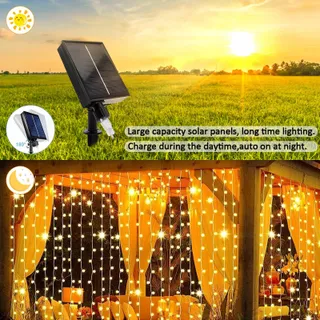 MICACORN Lichtgordijn Decoratief 3Mx3M 300LED — miniatuur 2