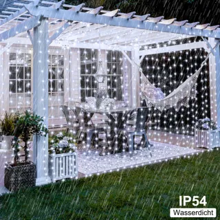 DBFAIRY Lichtgordijn Decoratief 2x2m 200LED 8 Standen — miniatuur 4