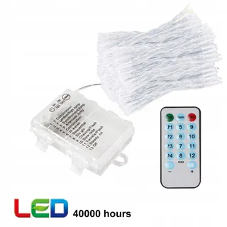 CORST Lichtgordijn Binnen Buiten 2x2m Batterij Afstandsbediening — miniatuur 6