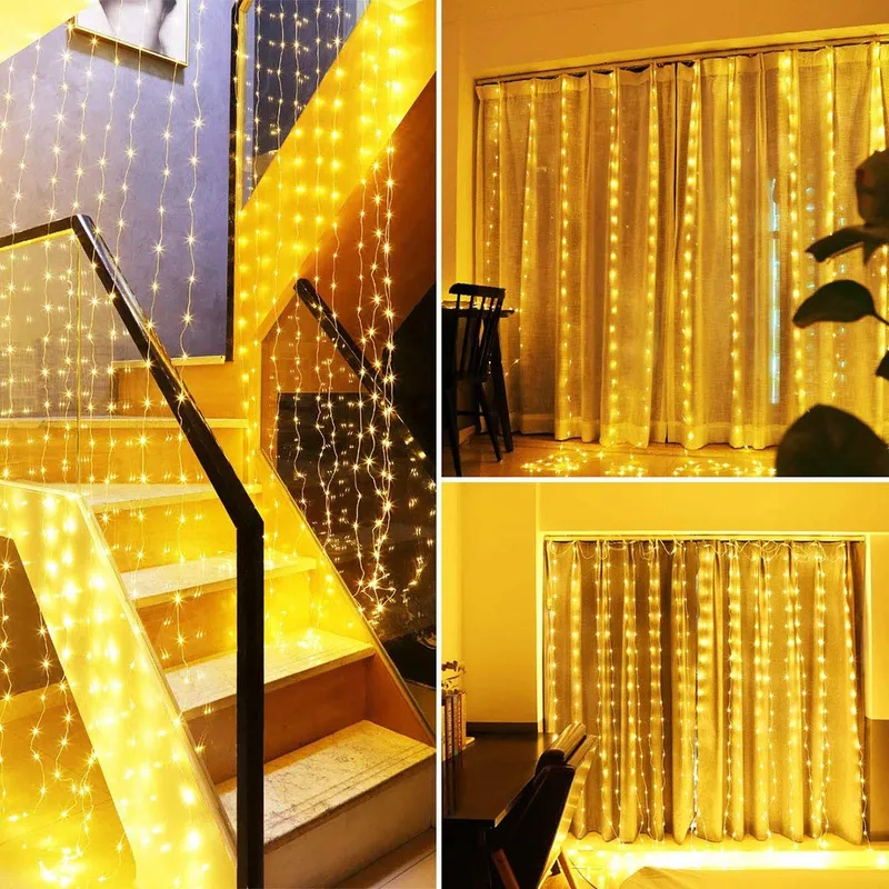 CORST Lichtgordijn Binnen Buiten 2x2m Batterij Afstandsbediening — foto 3