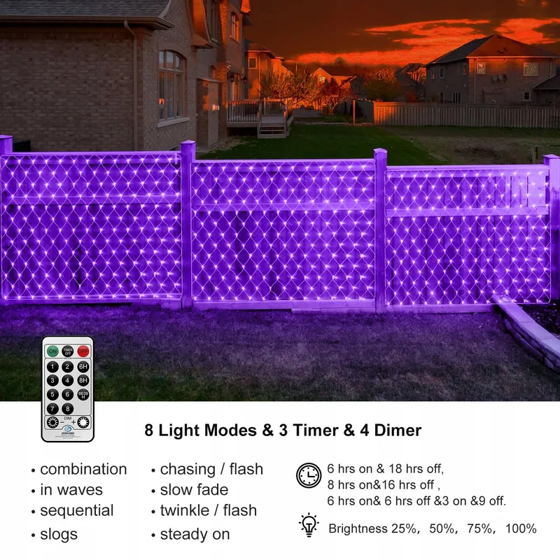 CORST LED Lichtnet Decoratief UV Blacklight 3x2M 200LED — foto 2