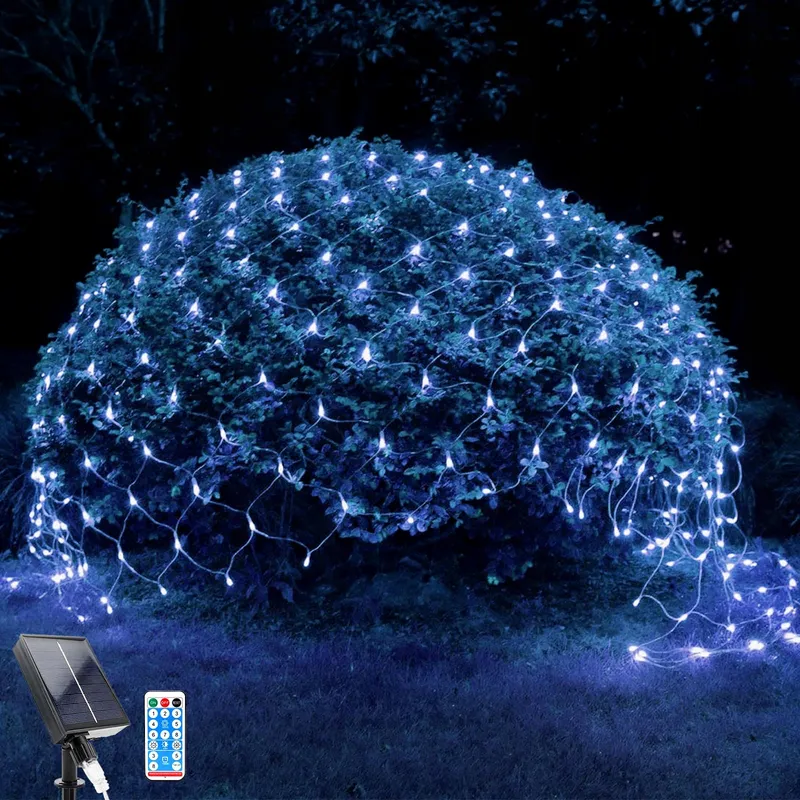 WOSKJXAS Solar Lichternet 192 LED 2x3M — foto 1