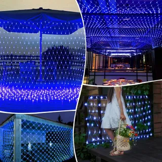 WOSKJXAS Solar Lichternet 192 LED 2x3M — miniatuur 7
