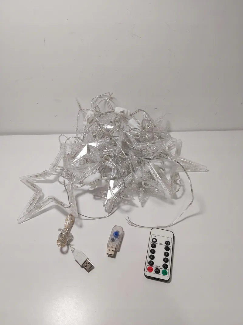 BLOOMWIN Lichtgordijn Sneeuwvlok 2x1M 104 LED IP44 Warmwit — foto 12