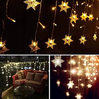 OAICIA Lichtgordijn met Sterren Decoratief 96 LED 35M — miniatuur 5