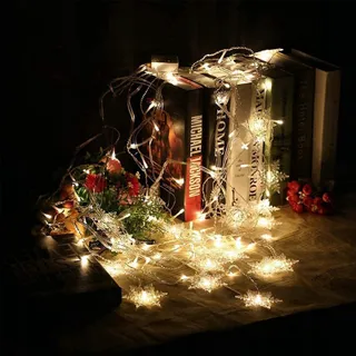 OAICIA Lichtgordijn met Sterren Decoratief 96 LED 35M — miniatuur 2