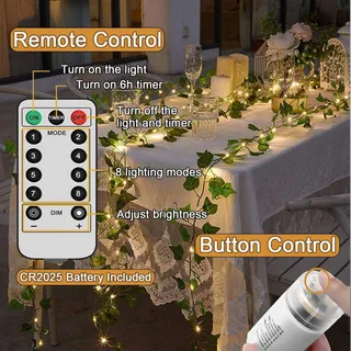 YOWIN Lichtsnoer Waterdicht 8 Modi 1M 100 LED — miniatuur 4