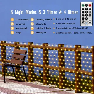 CERIAL Lichternet Buiten Waterdicht 6x2m 300 LED — miniatuur 2