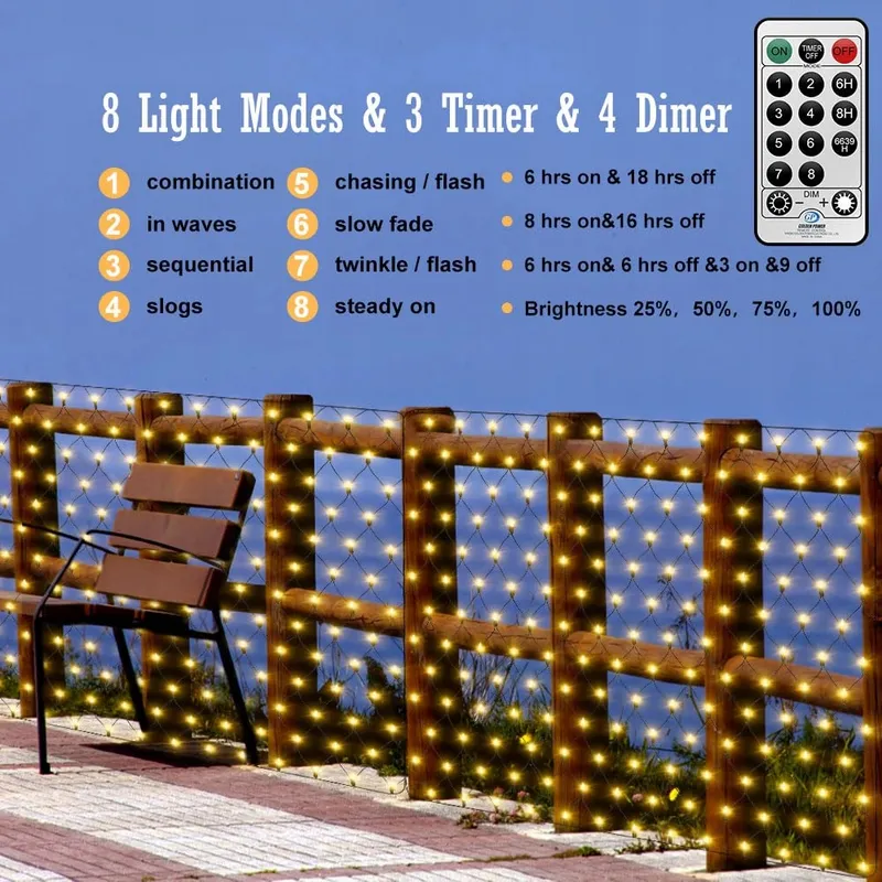 CERIAL Lichternet Buiten Waterdicht 6x2m 300 LED β foto 2