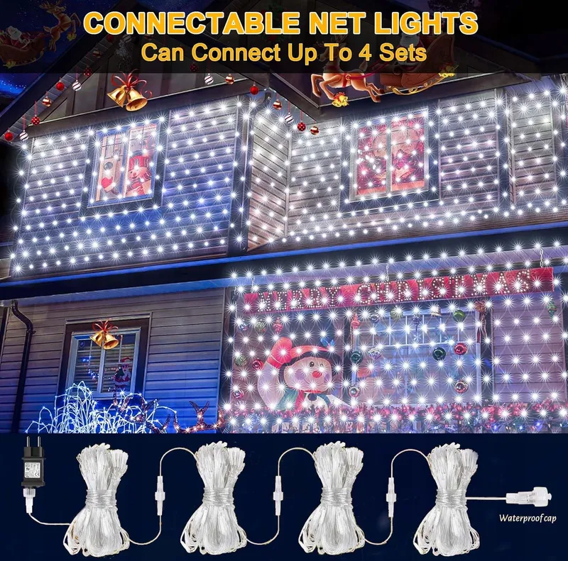 YOWIN LED Lichtnet Buiten 3x2m 200 LED — foto 5