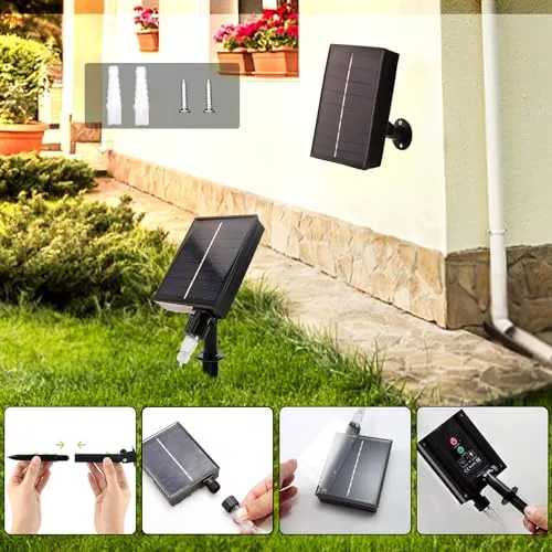 WOSKJXAS Solar LED Lichtnet Waterdicht Kleur 192LED 2x3m β foto 5