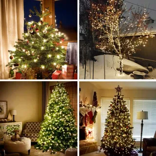 LED Kerstverlichting 500 LED 12 Modi Timer Warmwit — miniatuur 5