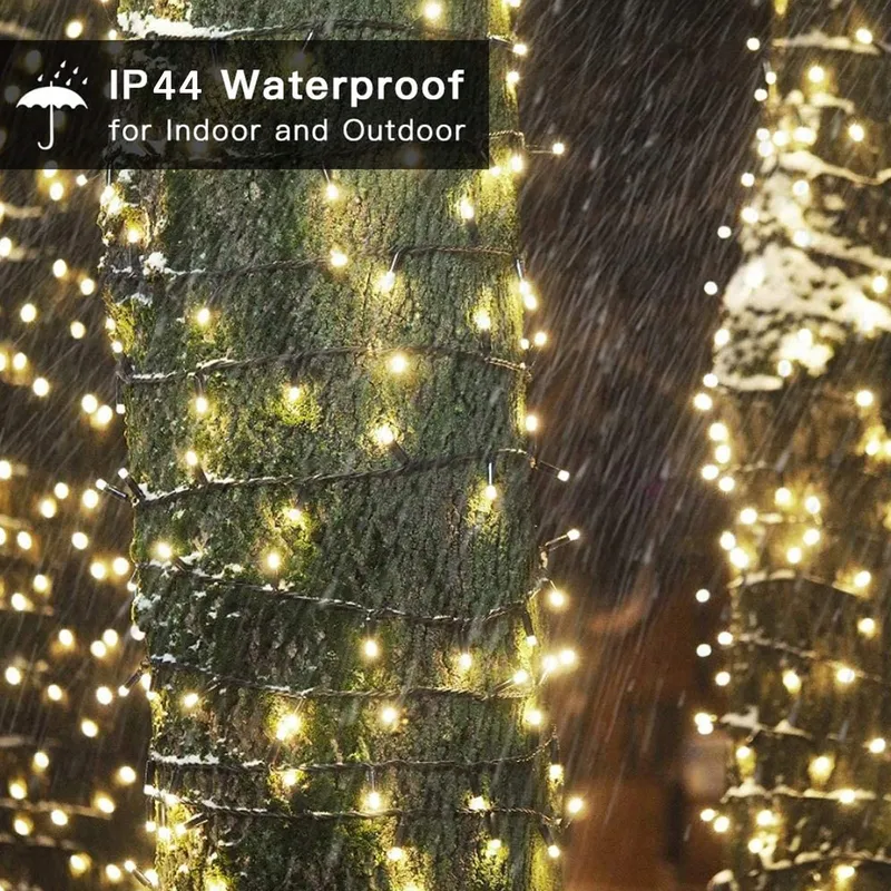 NEXVIN Kerstverlichting Warm Wit Waterdicht 20M 200 LED — foto 5