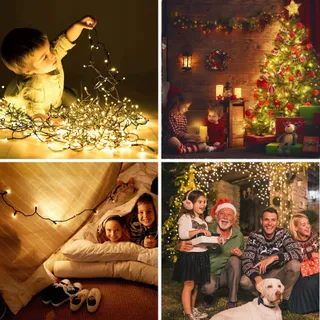 NEXVIN Kerstverlichting Warm Wit Waterdicht 20M 200 LED — miniatuur 7