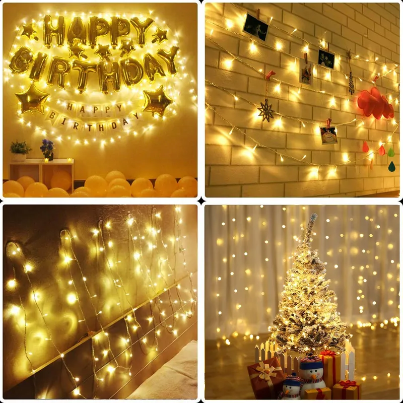 NEXVIN Kerstverlichting Buiten 20M 200LED Waterdicht Warmwit — foto 6