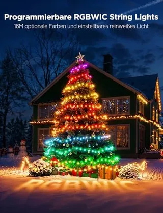 GOVEE Kerstverlichting Lichtketting 300 LED 30M IP65 Alexa — miniatuur 2