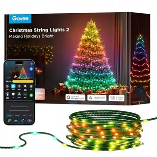 GOVEE Kerstverlichting Lichtketting 300 LED 30M IP65 Alexa — miniatuur 1