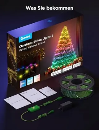 GOVEE Kerstverlichting Lichtketting 300 LED 30M IP65 Alexa — miniatuur 8