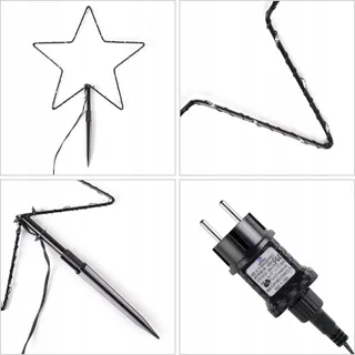 SALCAR Kerstverlichting LED Sterren Buiten 2M 3 Stuks — miniatuur 6