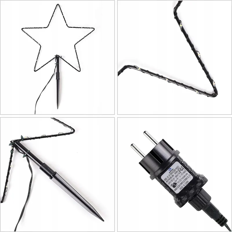 SALCAR Kerstverlichting LED Sterren Buiten 2M 3 Stuks — foto 6