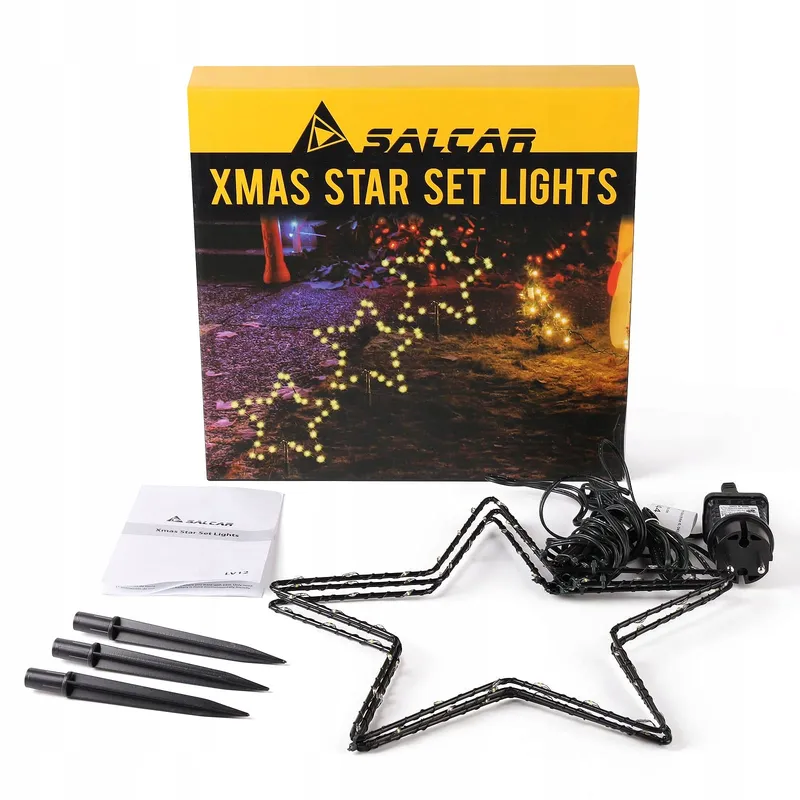 SALCAR Kerstverlichting LED Sterren Buiten 2M 3 Stuks — foto 7