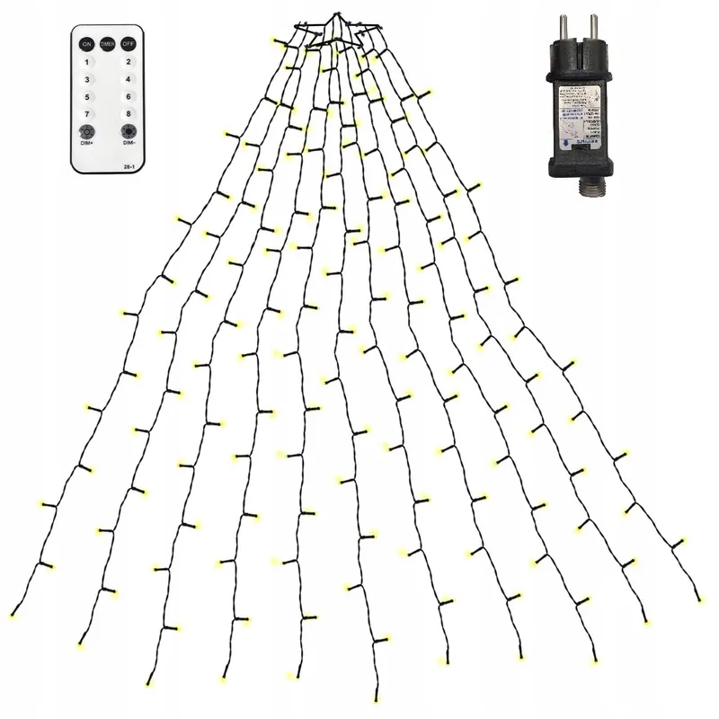 NLNEY Kerstboomverlichting 8 Modi 2M 400 LED — foto 1