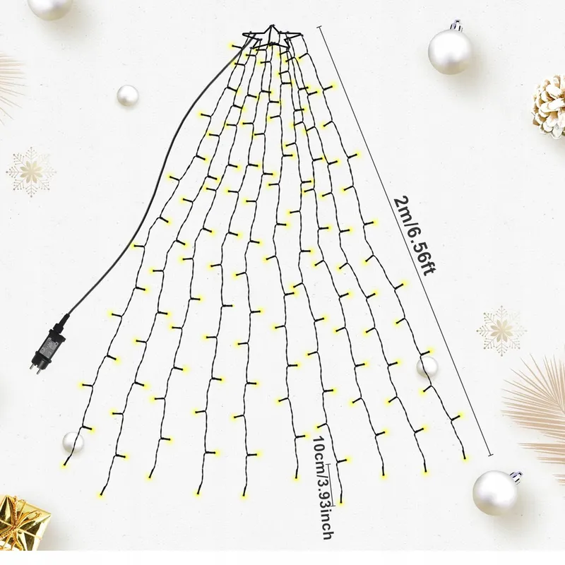 NLNEY Kerstboomverlichting 8 Modi 2M 400 LED — foto 7